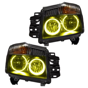 Nissan Titan Headlight Assemblies - ORACLE Lighting - ColorSHIFT w/ BC1 Controller - ColorSHIFT - `08-`15